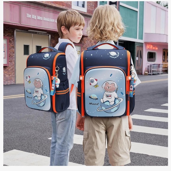 Maod Toddler Backpack for Boys Cute Kids Elementary School Backpacks BrandNew - Picture 6 of 6